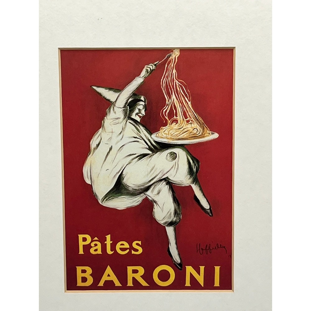 Leonetto Cappiello Pates Baroni Vintage Ad Framed Art Print 11x14 Pasta Decor - Picture 2 of 11
